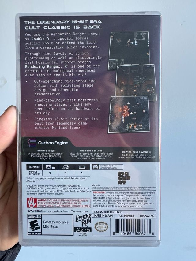 Rendering Ranger Rewind R2 Nintendo Switch