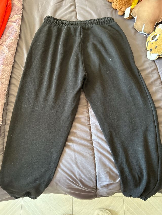 Pantalones de chándal negros con puño