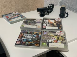 Consola Sony PS3 + 2 Mandos ,Cables ,Una Cámara