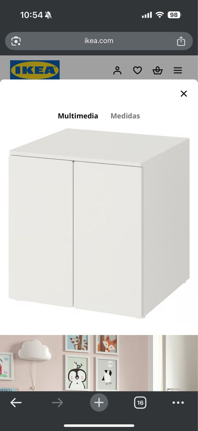 2 Armario Smådstad Platsa Ikea Blanco
