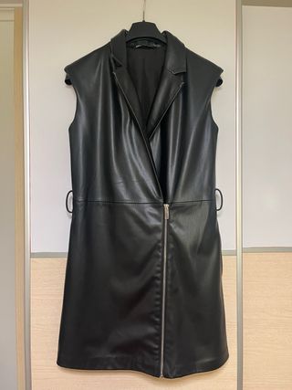 Chaleco Zara efecto piel