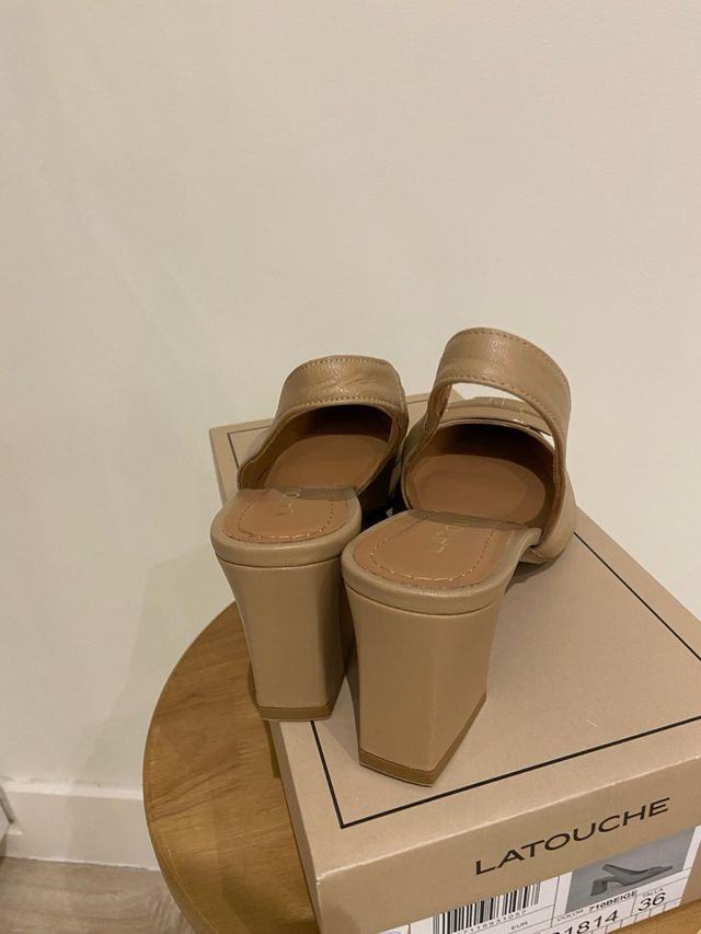 Zapatos slingback Latouche beige talla 36