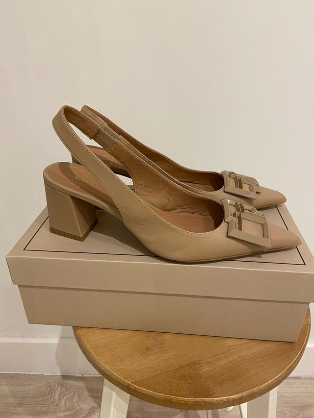 Zapatos slingback Latouche beige talla 36
