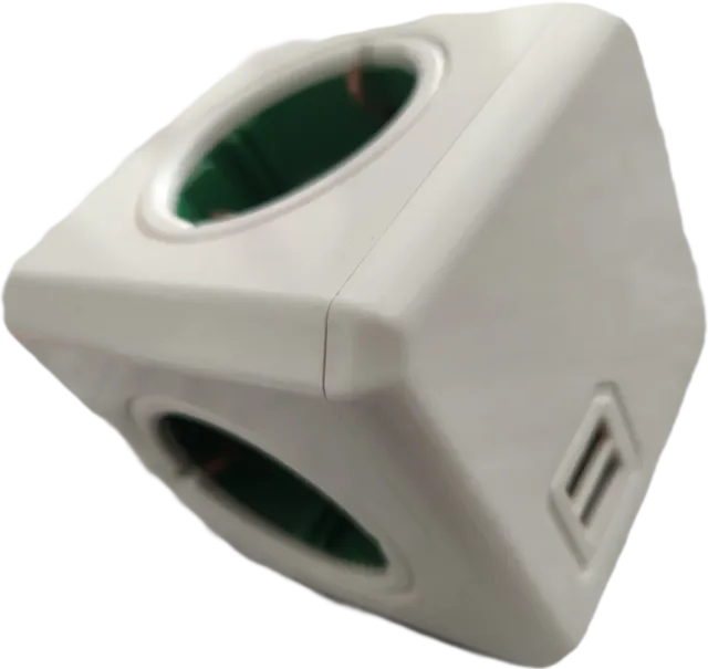 Ladron 4 enchufes + 2 USB