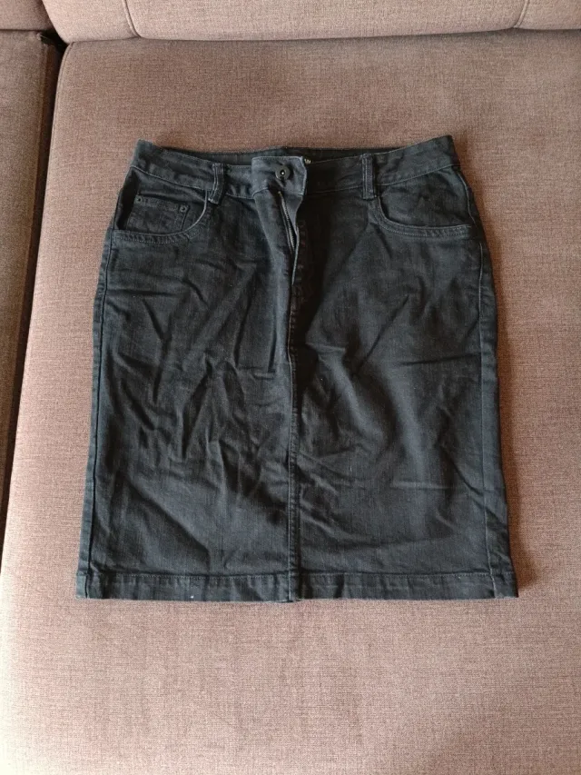 Falda tejana negra Talla 44