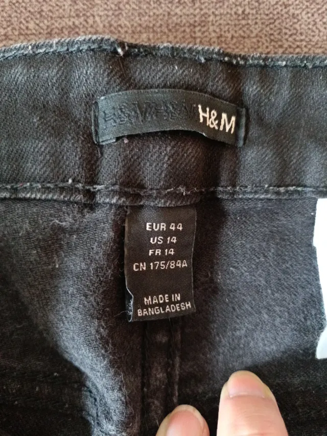 Falda tejana negra Talla 44