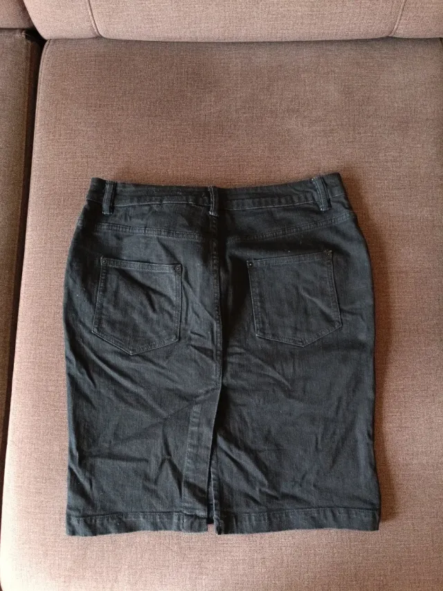 Falda tejana negra Talla 44