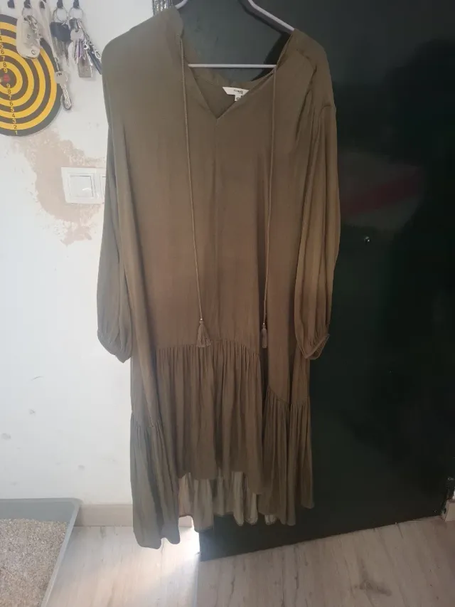 Vestido verde mujer talla única