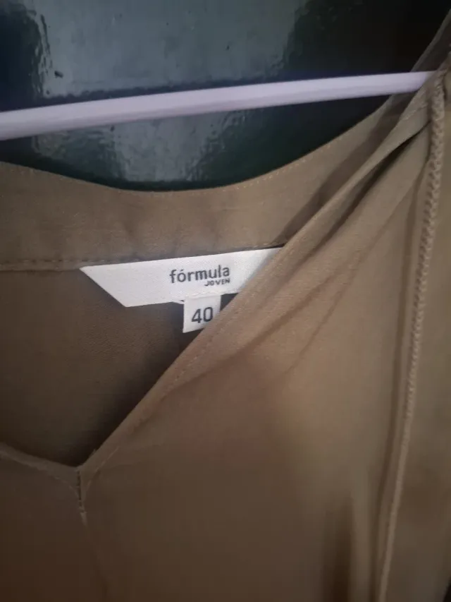 Vestido verde mujer talla única