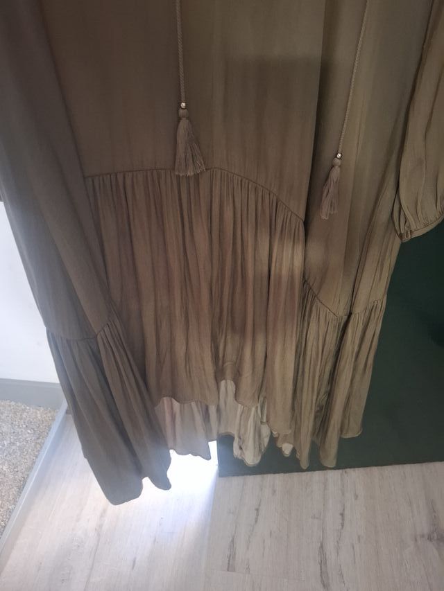 Vestido verde mujer talla única