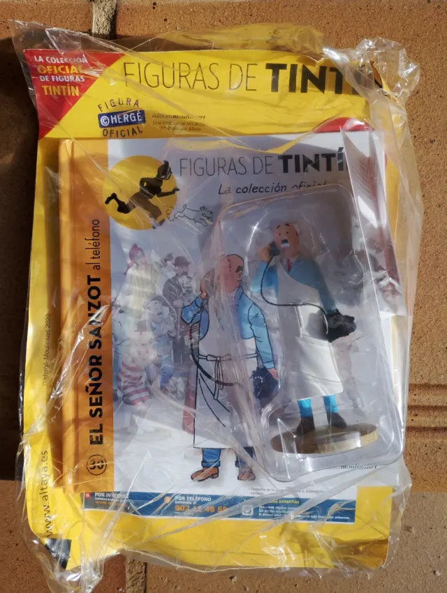 Figura Tintín El Señor Sanzot al teléfono