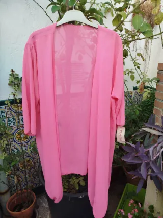 Kimono Rosa Transparente