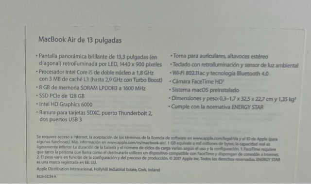 MacBook Air Súper cuidado + funda regalo