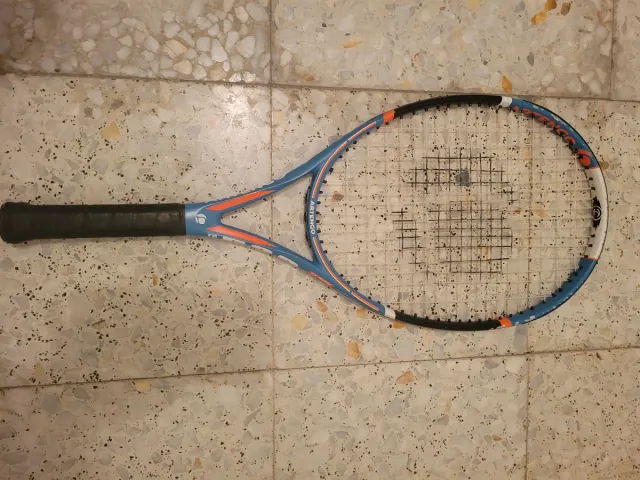 Raqueta de tenis infantil azul