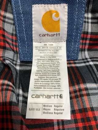 Chaqueta Carhartt Button Harrington Talla M