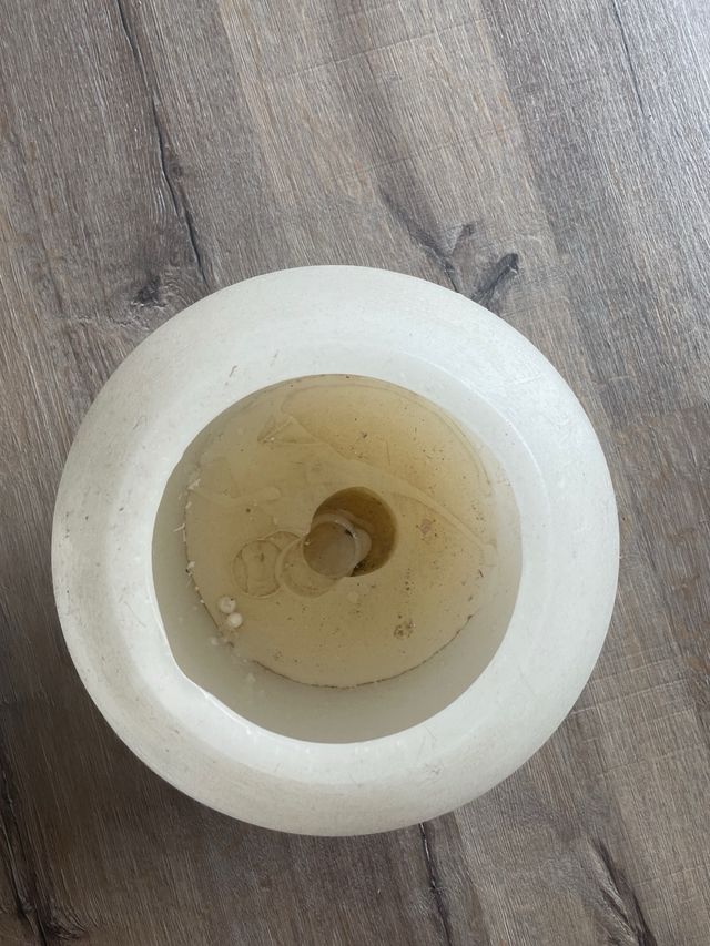 Juego 2 velas esfera de 26cm alto x 26 cm ancho