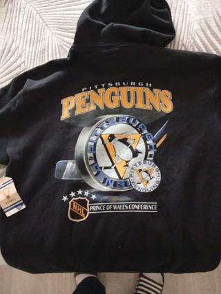 Sudadera Hollister Pittsburgh Penguins Negra