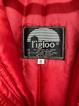 Abrigo Parka Igloo Rojo Talla XL