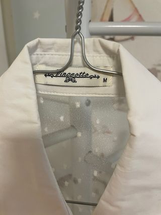 Camisa plumeti transparente fiesta evento