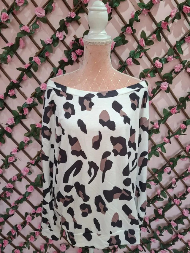 Camiseta Mujer Estampado Leopardo