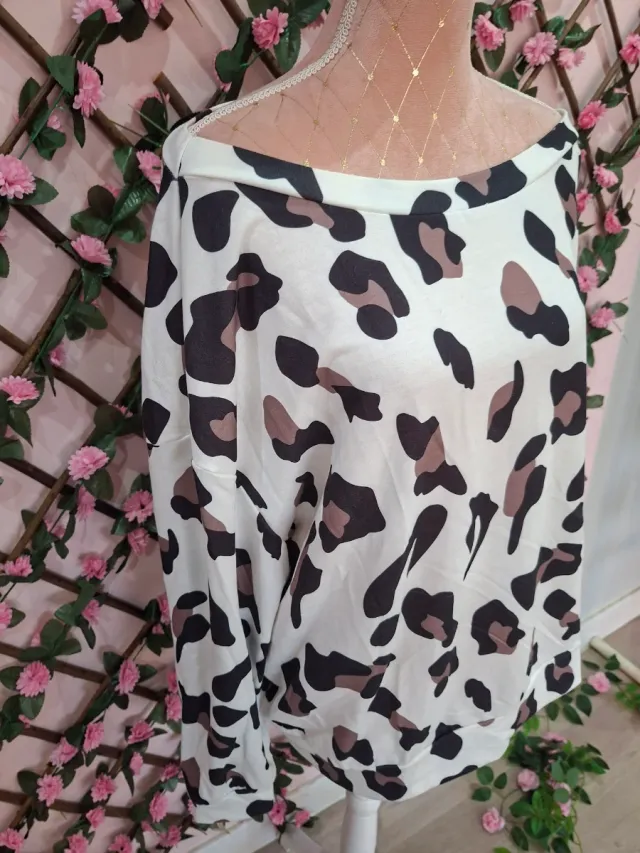 Camiseta Mujer Estampado Leopardo