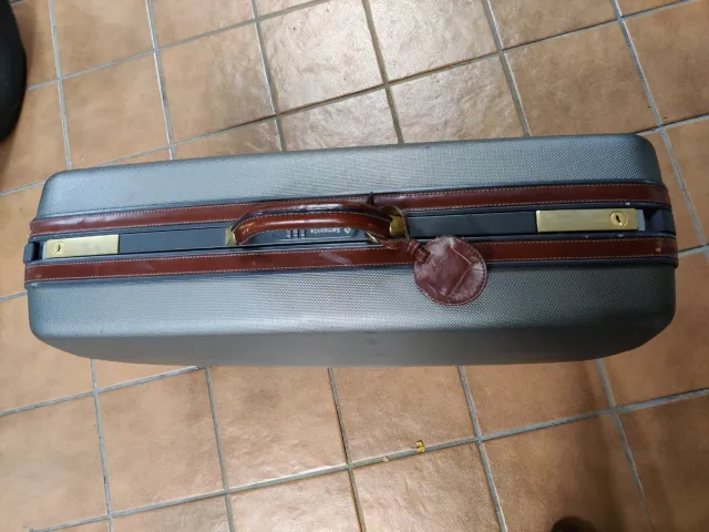 Maleta Samsonite Gris y Marrón