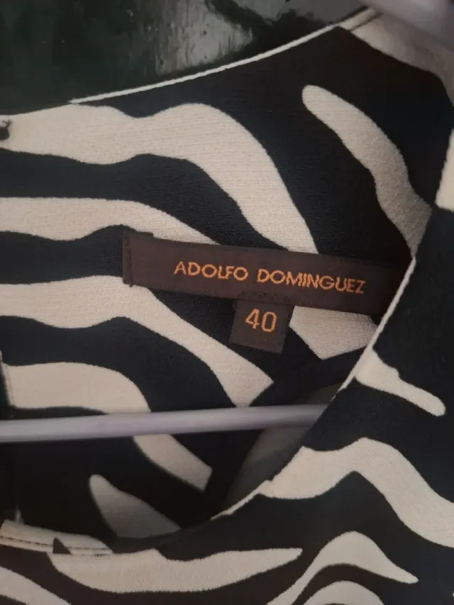 Vestido Adolfo Dominguez Talla 40 Animal Print