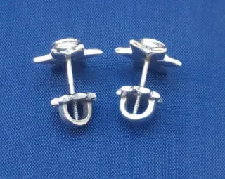 Pendientes Moissanitas Diseño Estrella