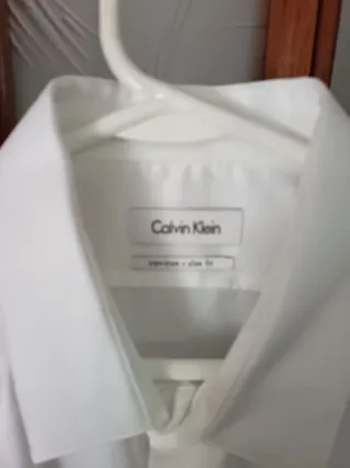 Camisa de vestir Calvin Klein blanca talla M