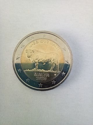 Moneda Malta 2025 Buey Maltés 2€