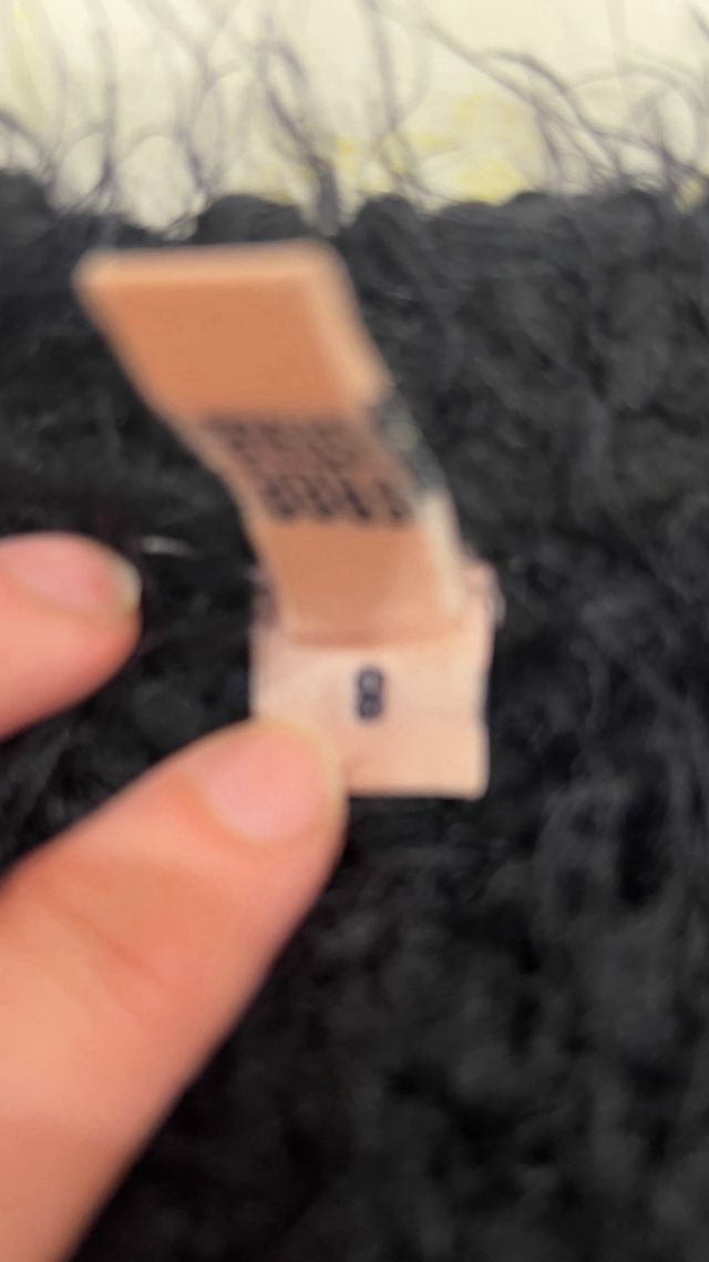 Jersey niña suave negro talla 8