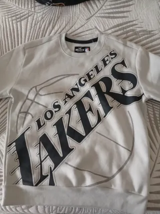 Sudadera Hollister Los Angeles Lakers Gris