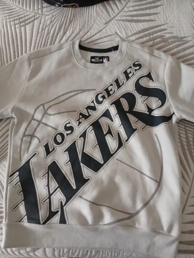 Sudadera Hollister Los Angeles Lakers Gris