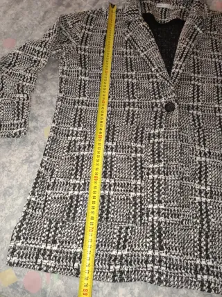 Chaqueta de punto cuadros talla única