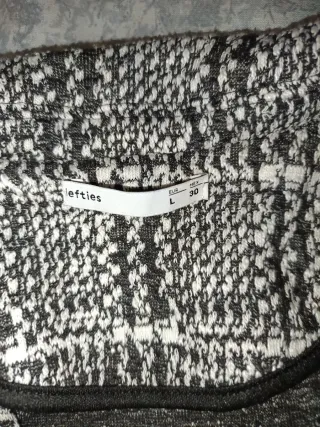 Chaqueta de punto cuadros talla única