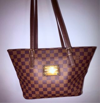 Bolso Louis Vuitton Marrón y Dorado