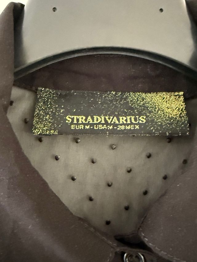 Camisa Stradivarius Transparente Lunares