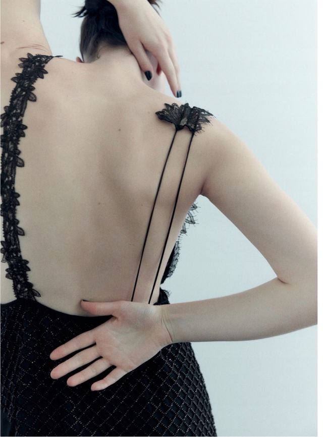 Vestido fiesta Zara Negro Talla S