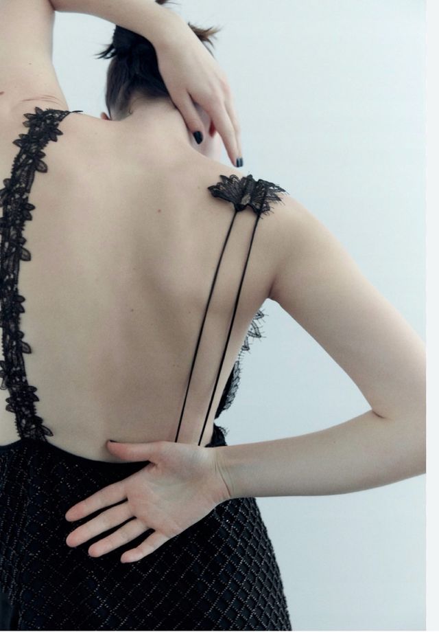 Vestido fiesta Zara Negro Talla S