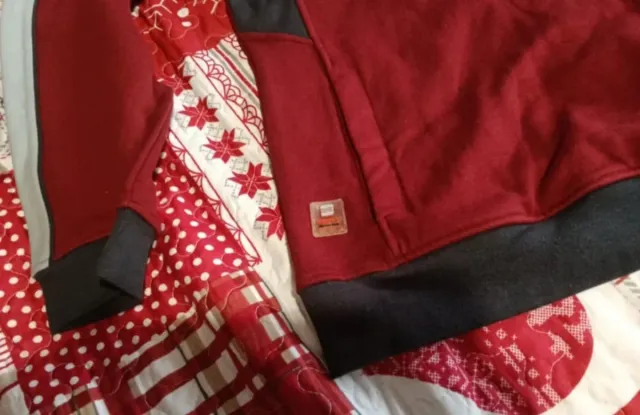 Sudadera Seat Gris y Roja