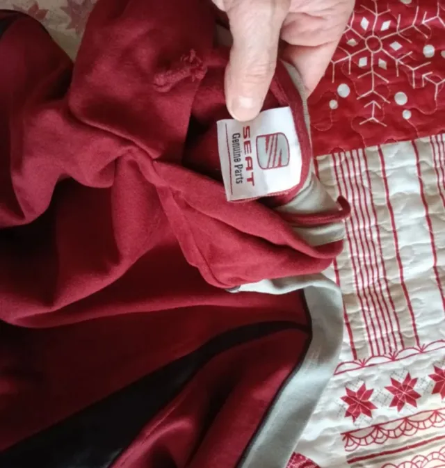 Sudadera Seat Gris y Roja