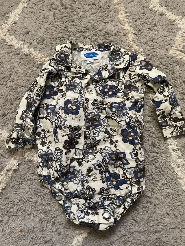 Patricia Mendiluce ranita pelele Flores 6-9 meses