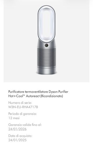 Dyson Hot+Cool Purificatore Termoventilatore