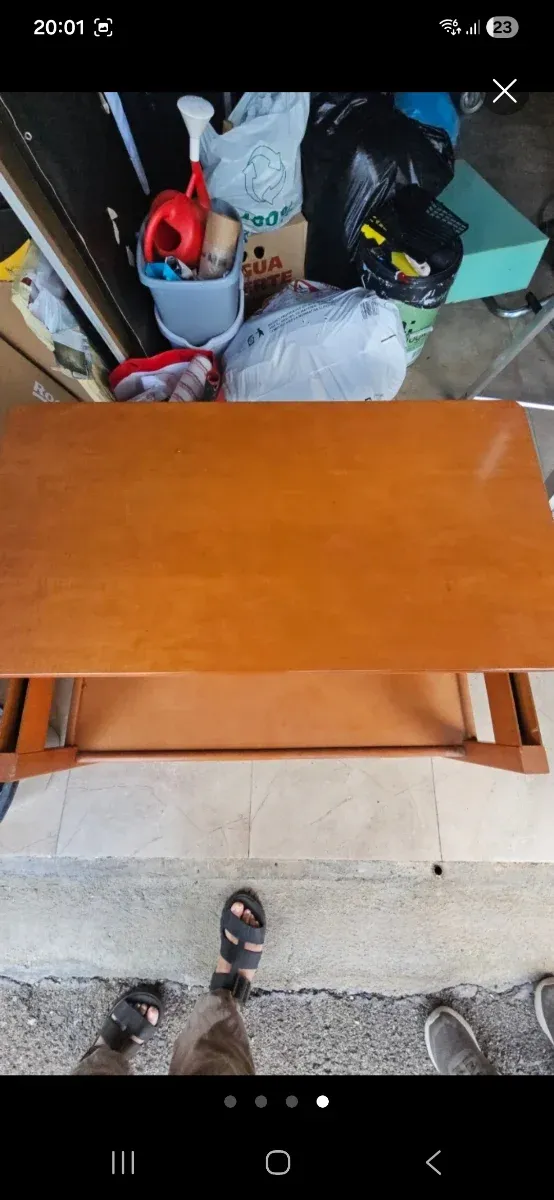 Mesa de madera extensible
