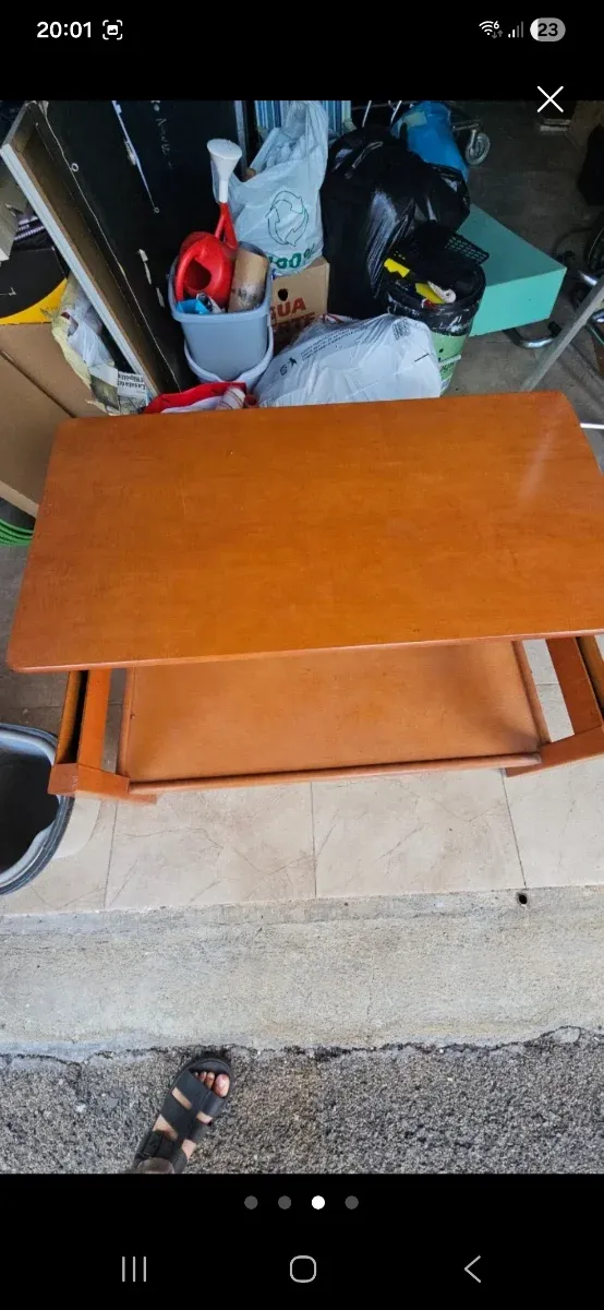 Mesa de madera extensible