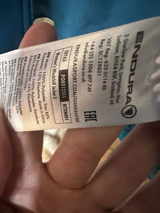 Chaqueta Endura Mujer Talla M Azul/Teal