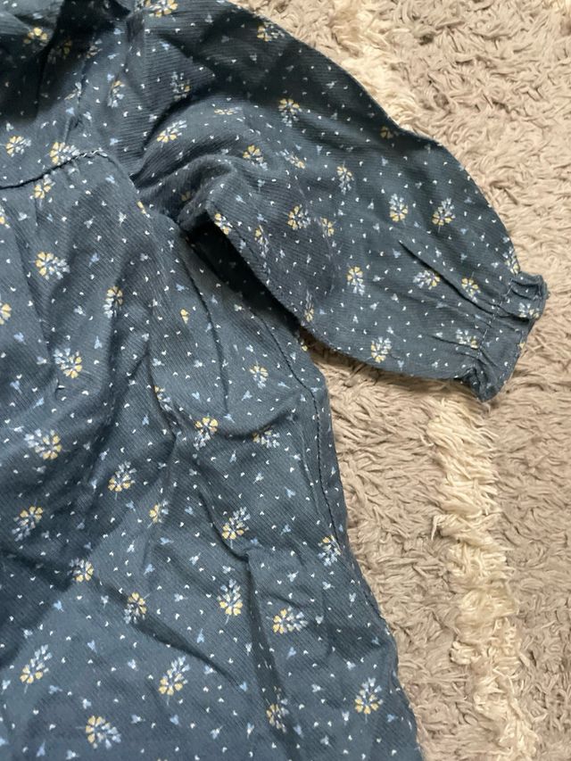 Conjunto Lolilota Vestido Braguita Azul 6-12 meses