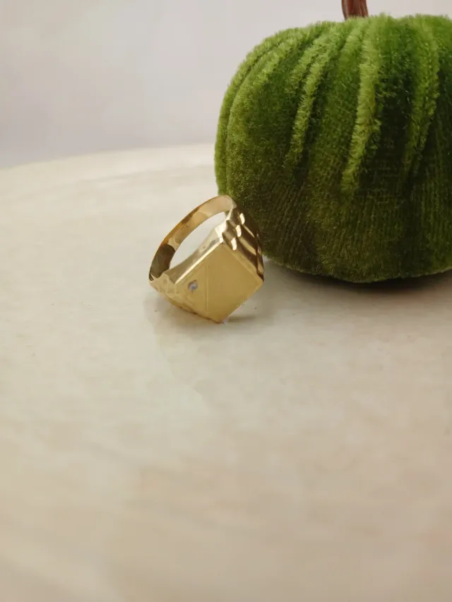 Anillo Sello Oro 18kl