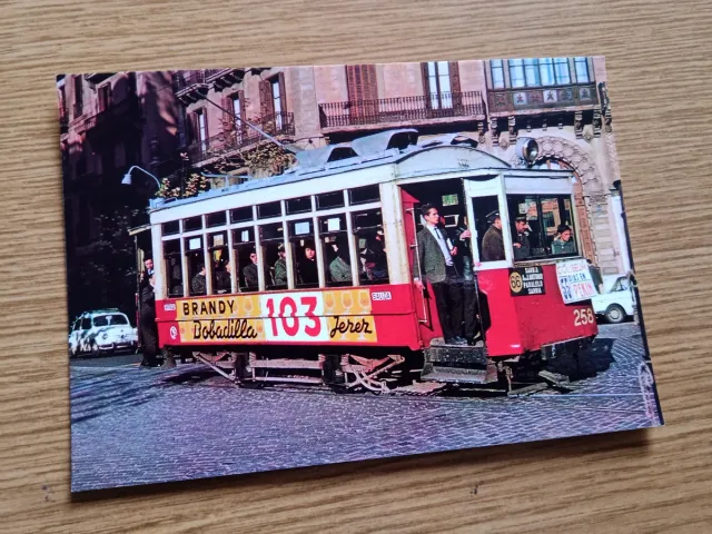 Set di cartoline postali di tram storici