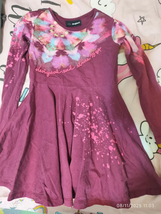 Vestido Desigual Talla 5-6 Años